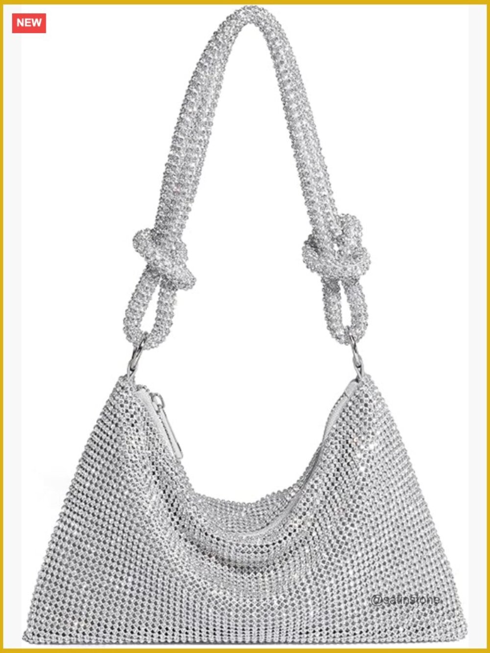 Sparkly Rhinestone Evening Bag Clutch Purse for Women Going Out